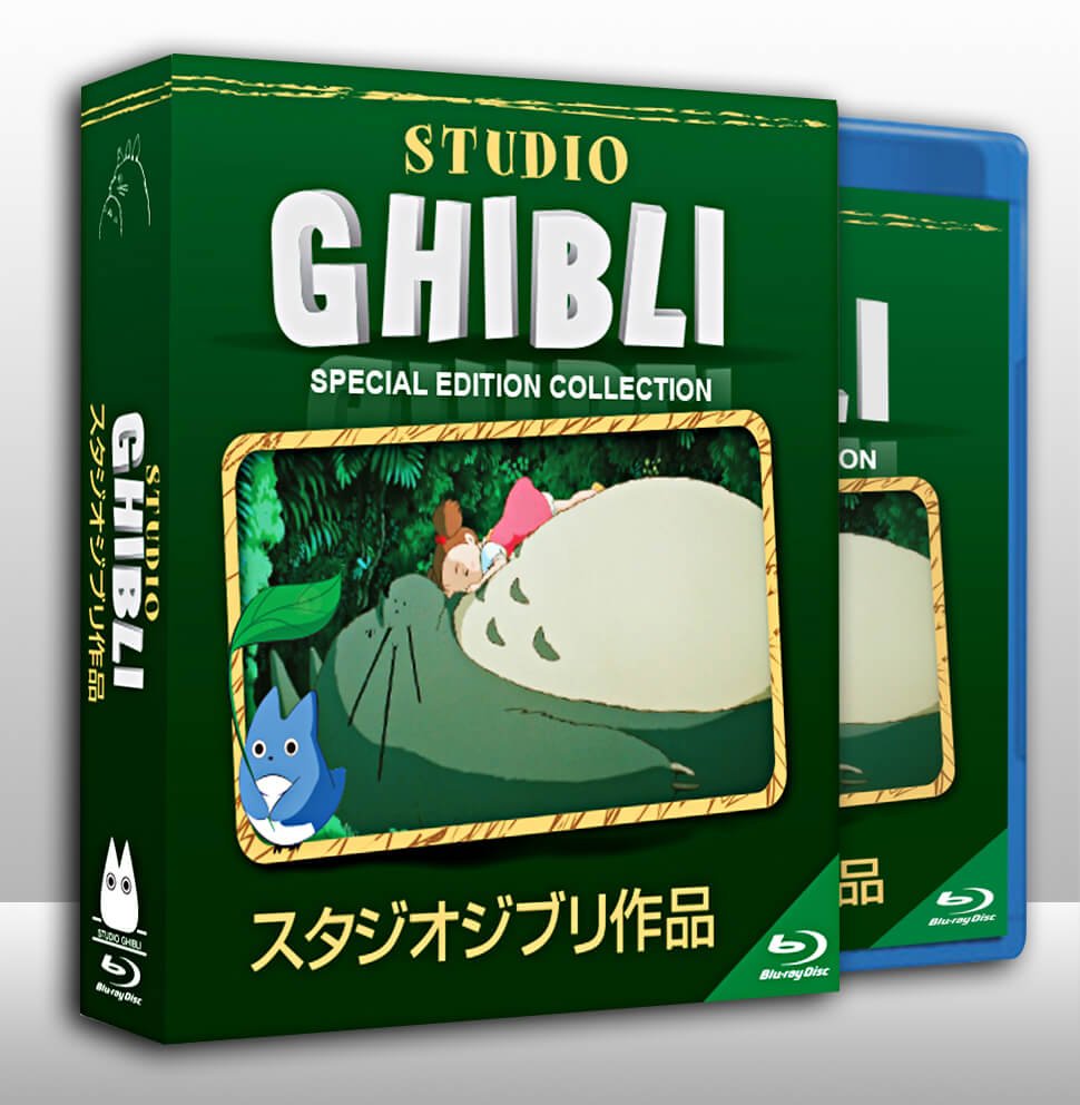 All 22 Studio Ghibli movies, the Japanese blu rays. Sorted by the