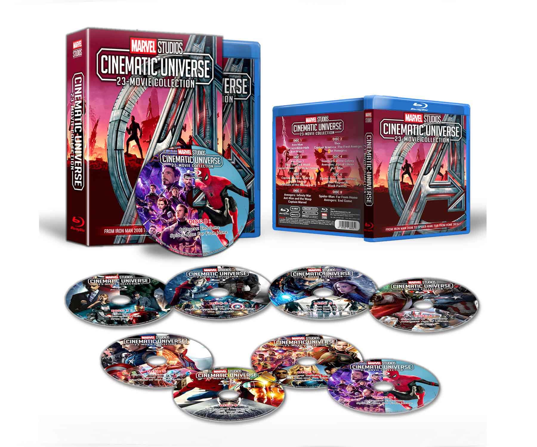 Marvel Studios Movie Collection DVD Blu ray Box Set