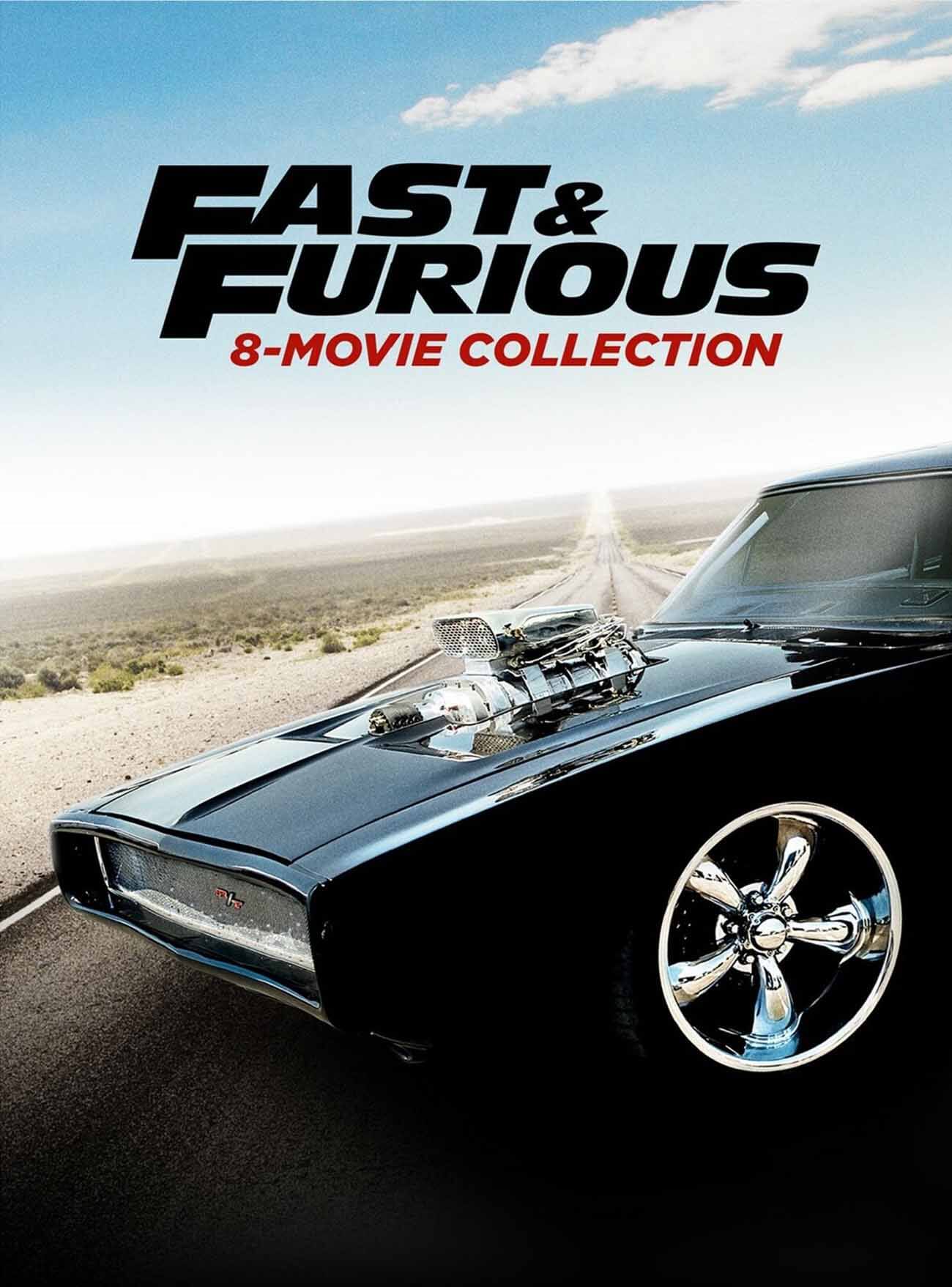FAST AND FURIOUS COMPLETE 8-MOVIE COLLECTION DVD & BLU-RAY