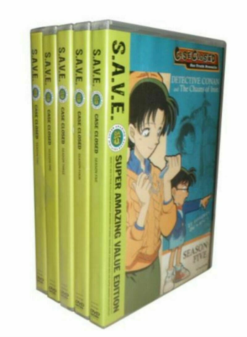 Case Closed Detective Conan: Seasons 1-5 (DVD 20-Disc Set) English Dubbed